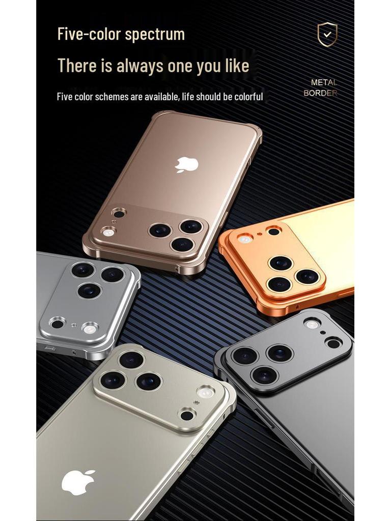 Stilvolle Apple iPhone 17 Metallrahmenhülle: Leichter, wärmeableitender Objektivring aus Aluminiumlegierung für iPhone 16 & 15