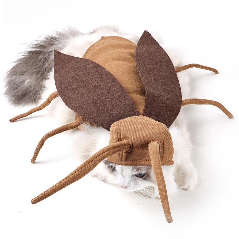 Funny Cat Dog Cockroach Costume Pet Transformation Costume Dog Cat Dress Up Clothing for Outdoor Party Cat Cosplay