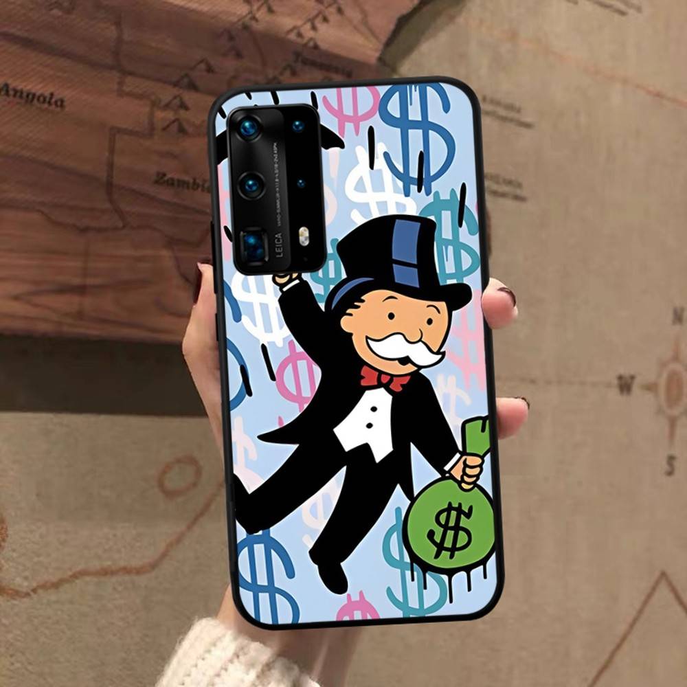 Cartoon MonopolyS Money Phone Case For Huawei P 8 9 10 20 30 40 50 Pro Lite Psmart Honor 10 Lite 70 Mate 20lite