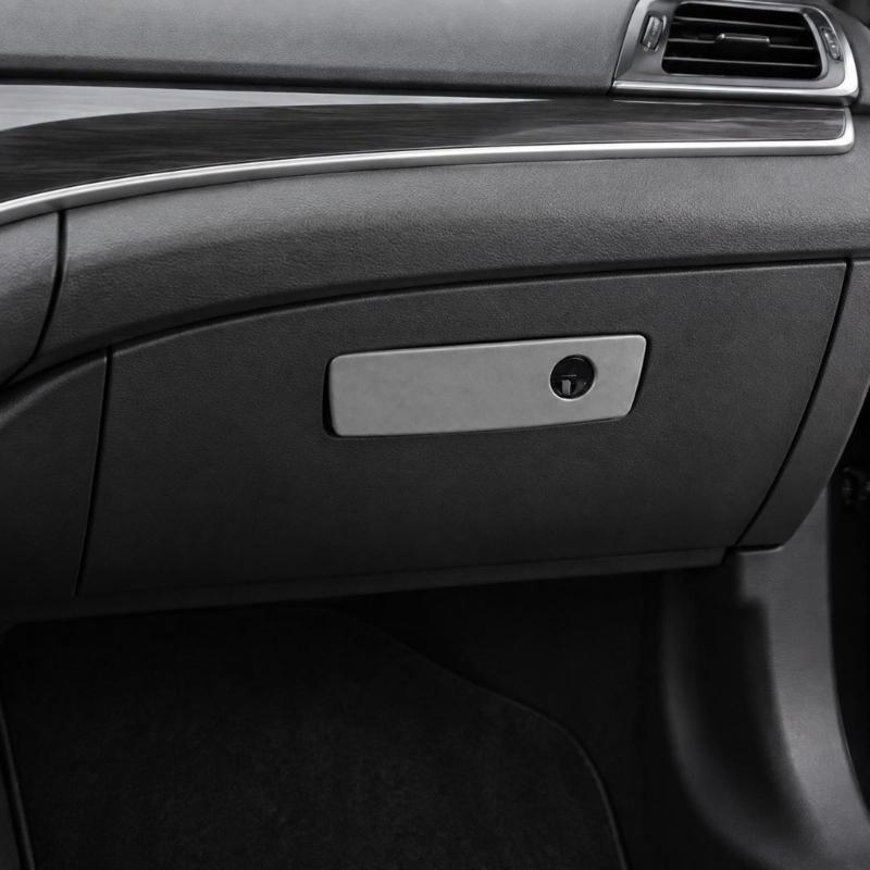 5JM55ZJ8AC ABS Glove Box Handle with Textured Finish, Clip-In Installation for 2007-2010 Passenger-Side Application