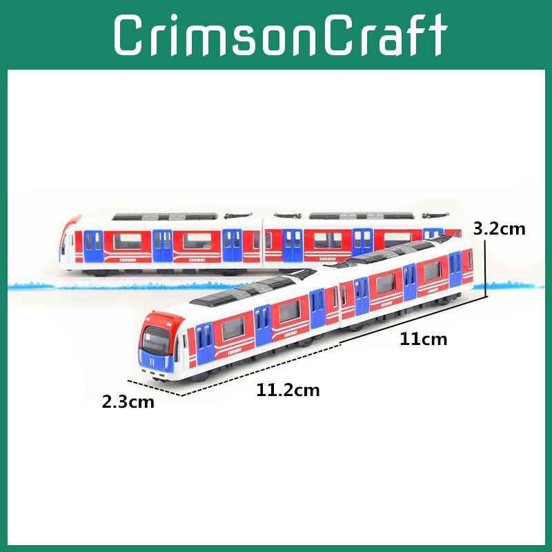 Simulated Alloy City Subway And Bullet Train Models For Collection Display And