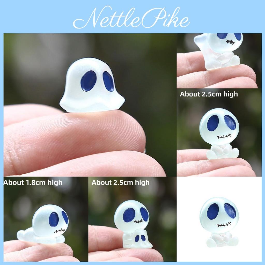Ghost Resin Miniature Figurine With Glow Effect For Home Decor Enthusiasts