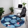 1pc Frog Lily Office Round Area Rug, Under Office Chairs Bedroom Living Room Home Decor, Room Deco, Available In Various Sizes