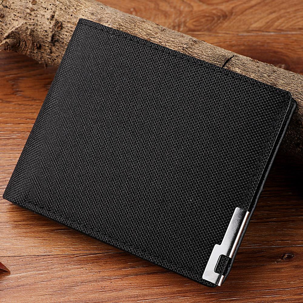 Men's Short PU Leather Wallet Simple Solid Color Fashion Thin Money Credit Card Holder Bag Men's Birthday Gift