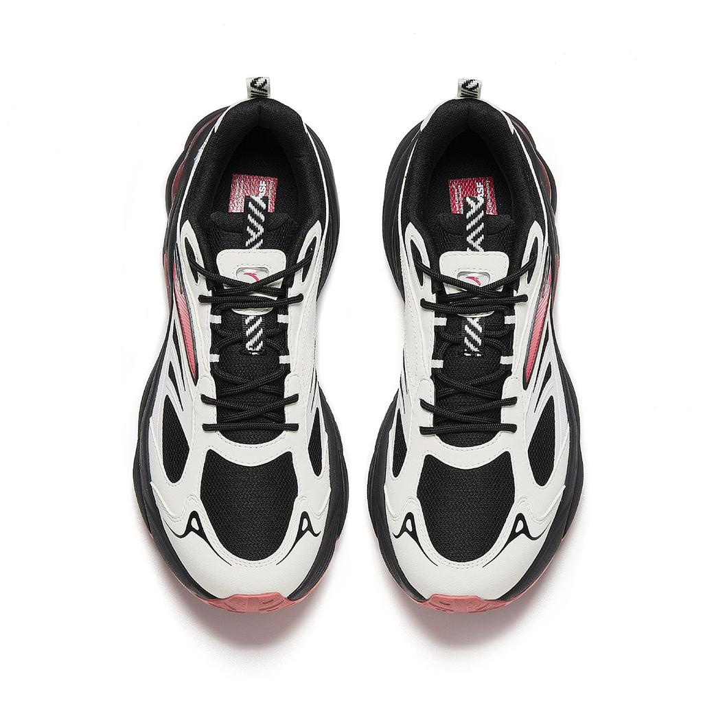 Anta AT802 V2 Versatile Casual Shoes Men Sneakers Ivory-White Basic-Black Dusty-Red 912618802-6