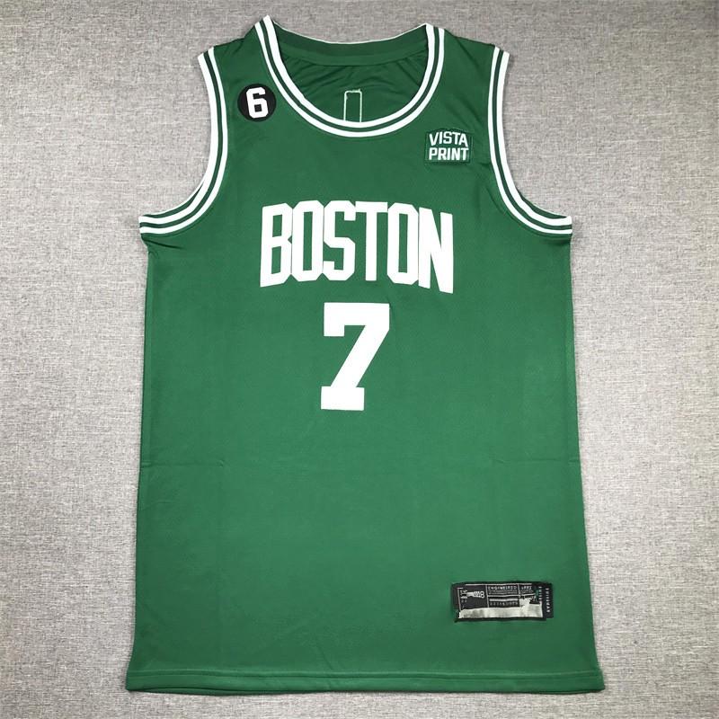 Boston Celtics Basketball Jersey Tatum 0 Brown 33 Retro Embroidered Graffiti Sport Top Men Women Unisex Team Shirt