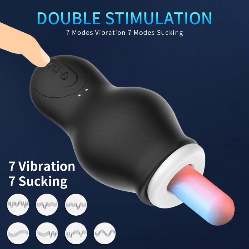 Automatic Sucking Male Masturbators Penis Vacuum Training Cup Blowjob Orgasm Erotic Pocket Pussy Stroker Adult Sex Toys for Men