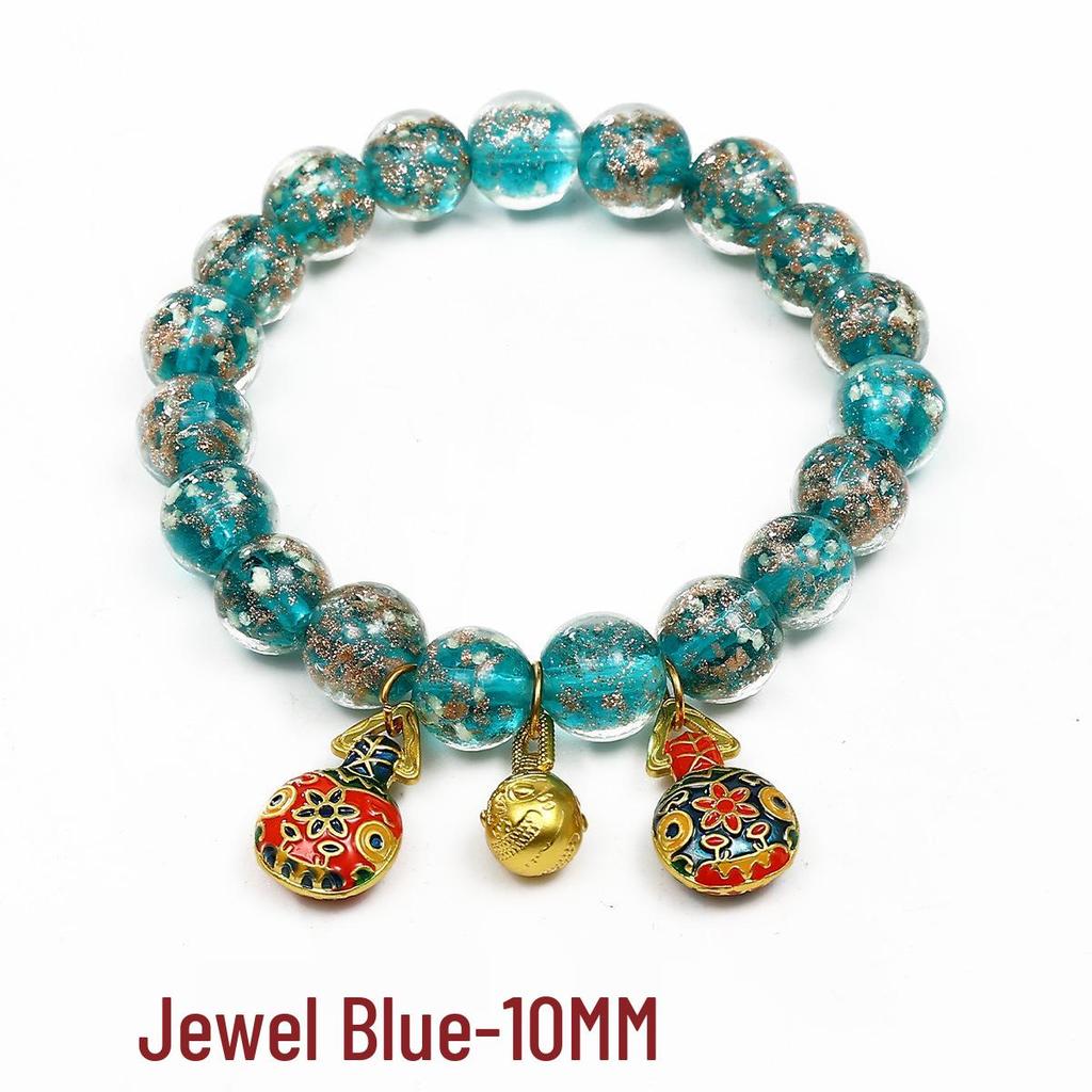 Gold Foil Glazed Devouring Beast Women's Luminous Bracelet