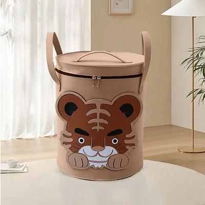 Rangement Pour le linge de maison Grande capacité Pliable Rond Seau de rangement pour jouets