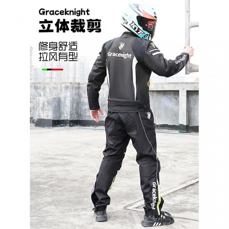 Mens All-Season Motorcycle Riding Jacket Pants Set Off-Road Racing Winter Warm Protective Gear