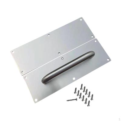 Door Handle Pull Push Plates Stainless Steel Handles Wear Resistant Convenient Barn