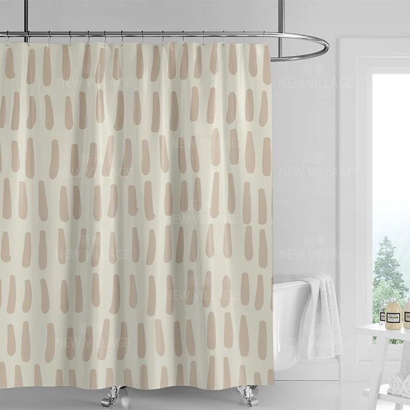 Abstract geometric graffiti shower curtain Nordic minimal wind waterproof fabric bathroom curtain shower curtain 180x200