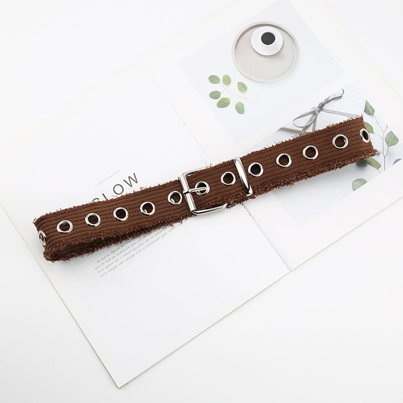 

Slimming Waistband Canvas For Both Men And Women With Hollow Out хаки