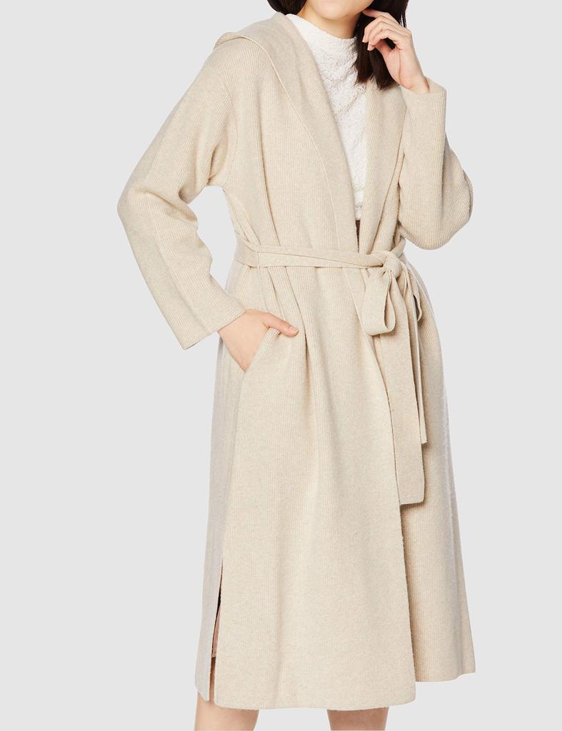 FRAY Hooded Cardigan Size F Size I.D. Women's FWNT204509, (Free Size, BEG, Japan)