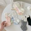 Thin Frilly Socks Cotton Lace Ruffle Socks Cute Hollow Out Socks  for Daily Wear