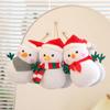 Fluffy Snowman Plush Toy Anime Xmas Ornament Creative Christmas Snowman Pendant  Kids Toys Present