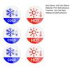 6Pcs/Set Hot Cold Sign Sticker Waterproof PVC Self-adhesive House Kindergarten Bathroom Office Water Temperature Indication Sticker Round Warning
