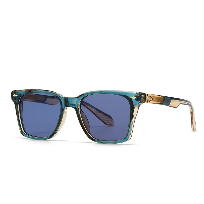 

Outdoor Ocean Men Sunglasses New Retro Jelly Color Women Square Sunglasses Black Casual Uv400 Eye Protection Shades Goggles