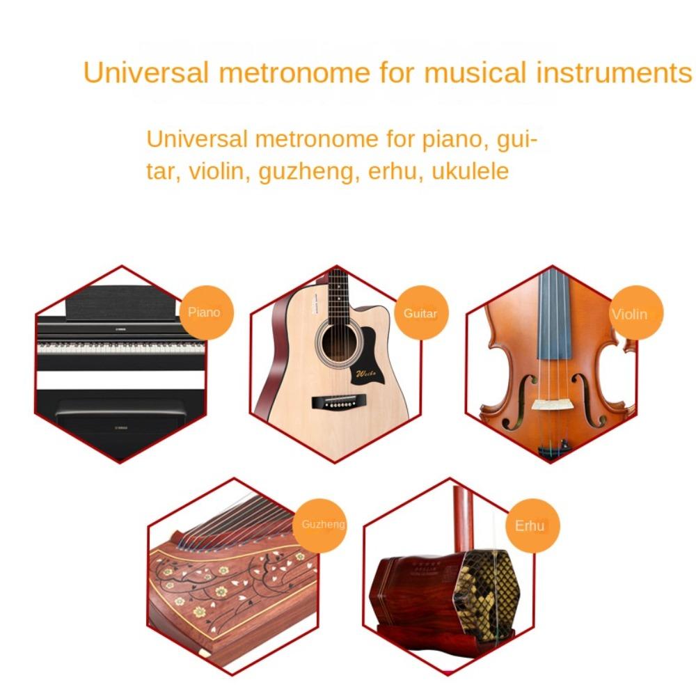 Professional Clip-on Pocket Metronome Dual-channel Digital Beat Tempo Metronome  Guitar