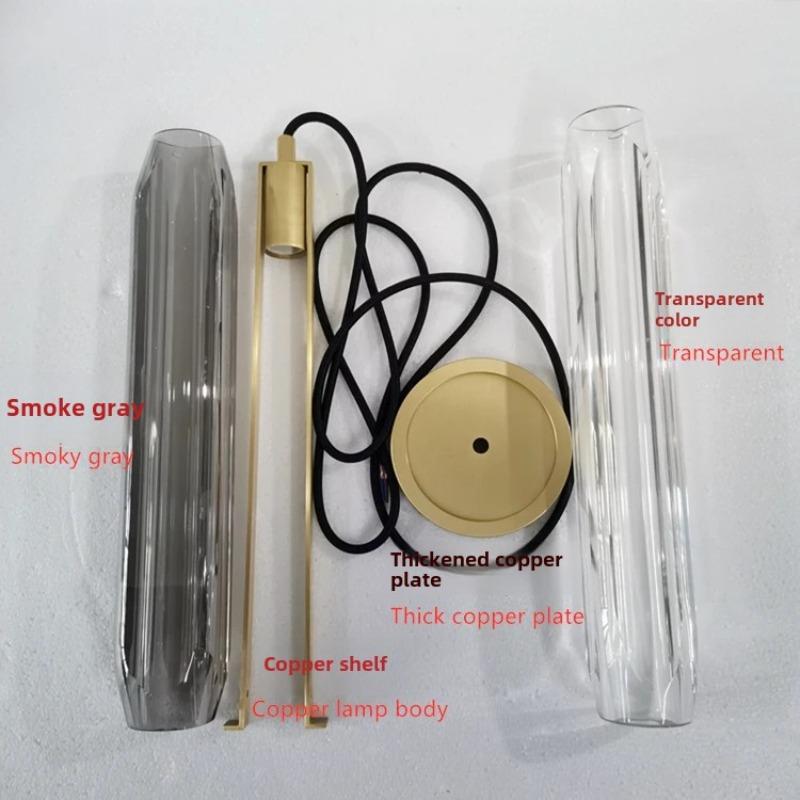 

Подвесные светильники из хрусталя, постмодернистские, полностью медные, подвесные светильники для столовой, спальни, подвесные светильники для лофта Diameter -38cm серый