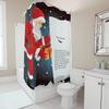 TU Christmas Shower Curtain Santa Claus Holiday Festive Bathroom Decor Waterproof Xmas Home Decor Gift Idea Modern Style