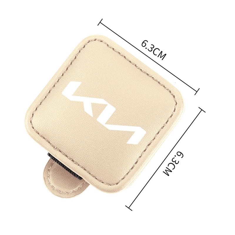 Leather Car Visor Glasses Clip For KIA Rio 5 Ceed Cerato K2 K3 K4 Sportage Picanto Optima Sorento Sunglasses Holder Accessories