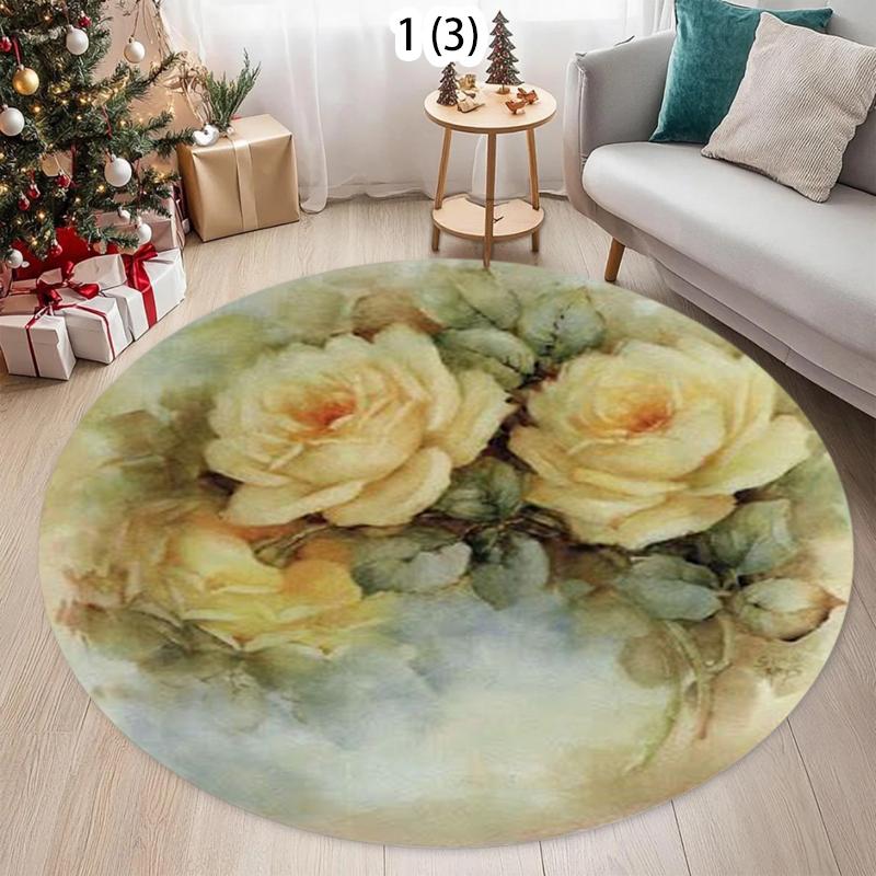

Cartoon Round Carpet for Children s Reading Area in Bedroom, Bedside Rug in Study, Floor Mat for Home Decoration Bedroom Decor 80cm