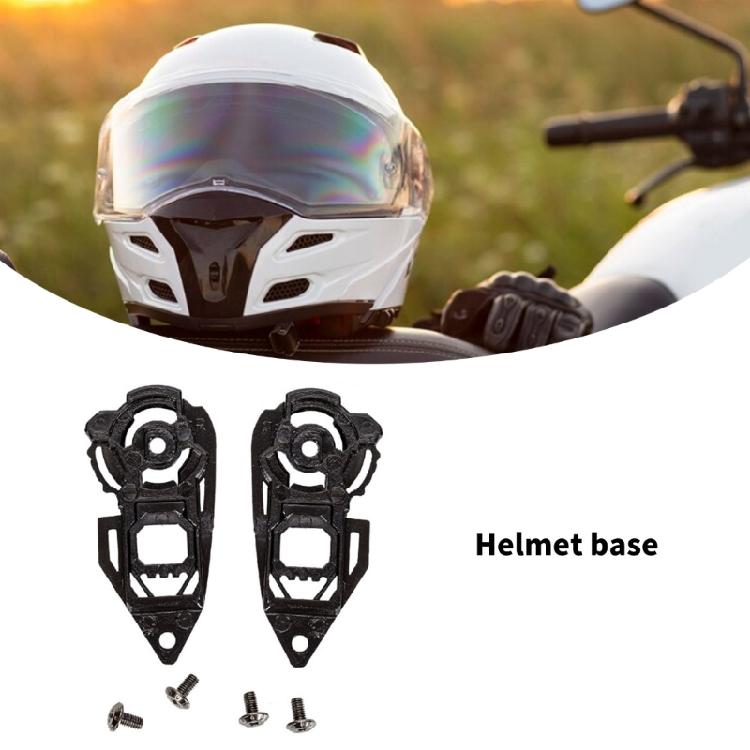 1 Pair Face Shield Windshield Visors Base Motorbike Helmets Accessory for JK 316 AIS 607 Helmets Visors Gear Base Plate