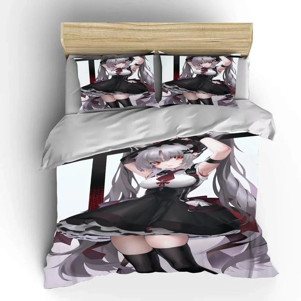 Japanese 3D Anime Moe Double Bed Duvet Cover Luxury European Bedding Sets Soft Pillow Cases Home Textiles