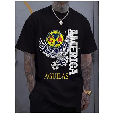 Stylish Men's World Soccer Graphic Print TShirt, Perfect for Home, Outdoors, Gifts, Valentine's Day, Ideal Choice