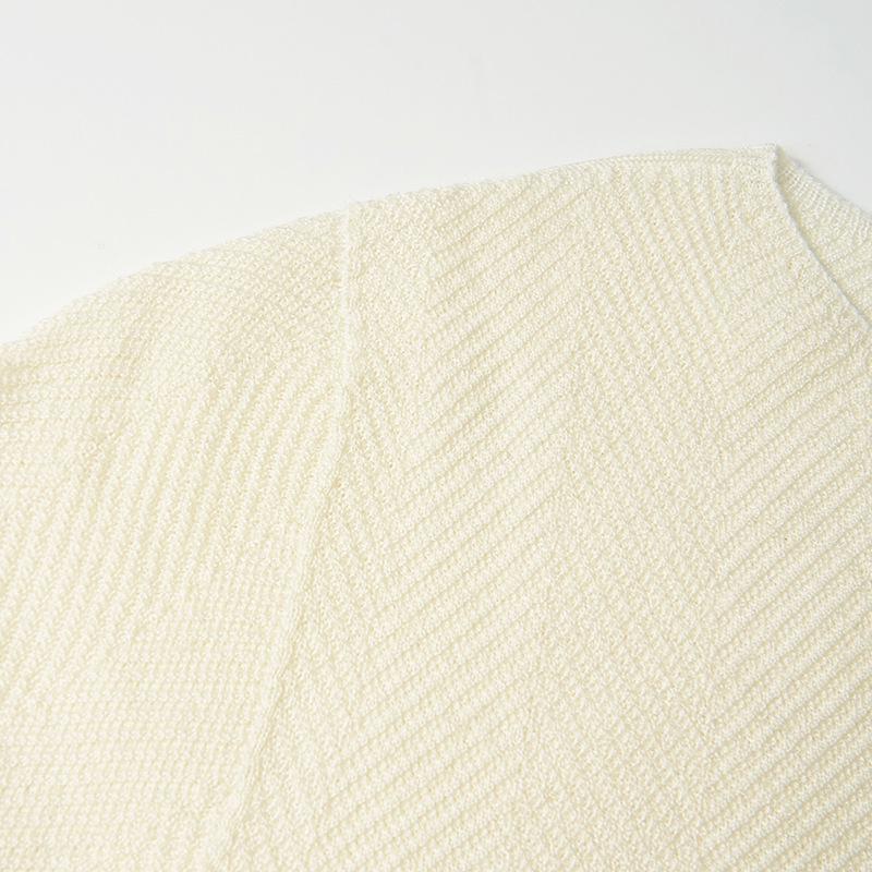 Northern Deer Wool & Silk Casual Herringbone Knitwear