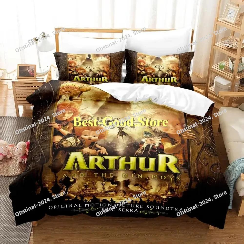 Arthur et les minimoys Set Singolo Matrimoniale Ful Quen King-Size Dimensioni Dimensioni Set Biancheria da Letto Aldult Camera da Letto Bambino Set Copripiumino Lenzuolo