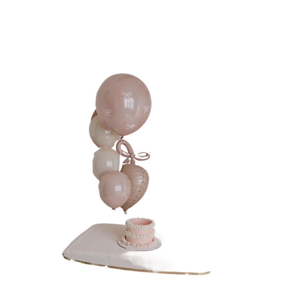 Rosa Perlen-Kuchenballons, Geburtstags- & Hochzeitsdekorationen, Bobo-Ballons für Partys & Anträge