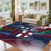 Bologna FC Design Crystal Velvet Rug Soft Decorative Mat for Bedroom Entrance