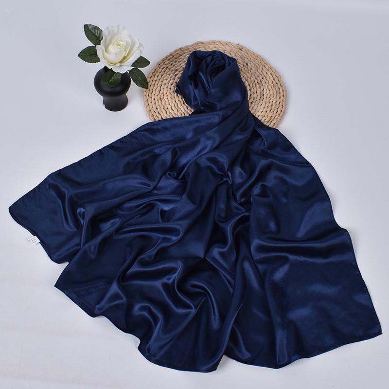 90cm Silk Scarf Scarftop Headwraps For Woman Fashion Four Seasons Hair Accessories Hijab Foulard Bandana Femme Headscarf