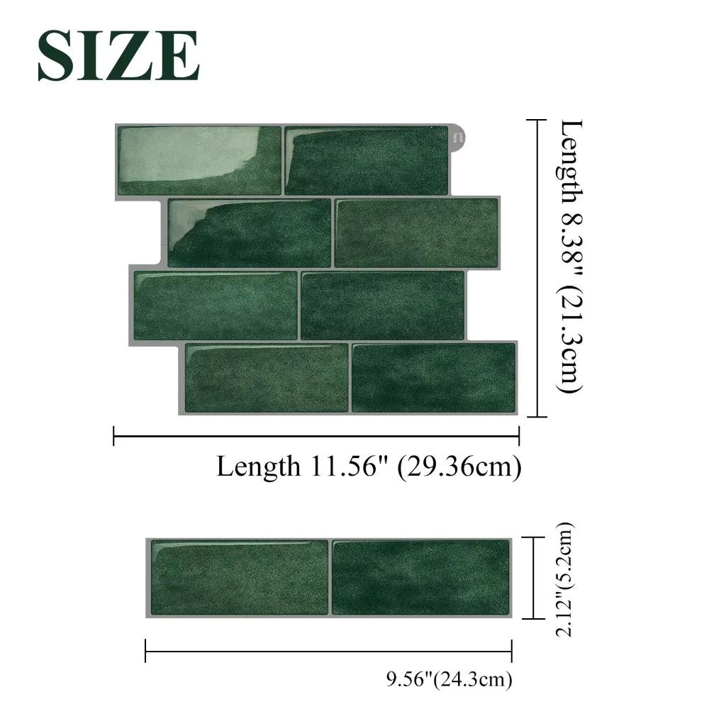 1 pz Nuovo Adesivo Autoadesivo 3D per Piastrelle Murali Fai da Te Impermeabile Adesivo Murale in PVC Multifunzione Paraspruzzi da Cucina Decorazioni per la Casa Adesivo Murale