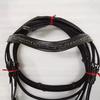 Beautiful Leather Padded Comfort Bridle with Black Colour Stone & Padding Dressage Bridle for Horses.