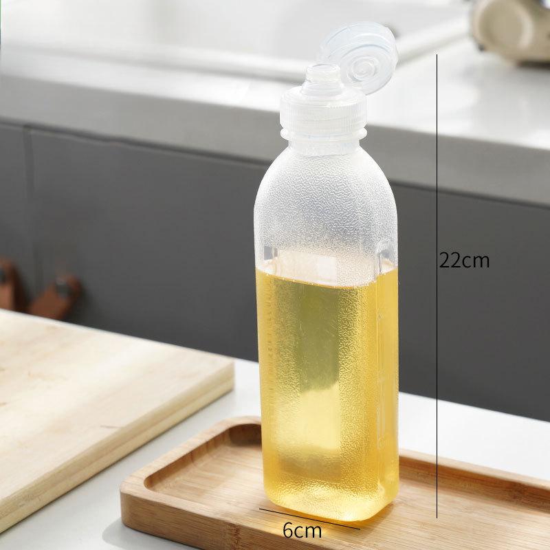 Scream Ölkanne, Küchen-Plastik-Gewürzflasche, Sojasauce- und Essig-Quetschflasche, Saucen-Quetschflasche, tragbare auslaufsichere Ölkanne