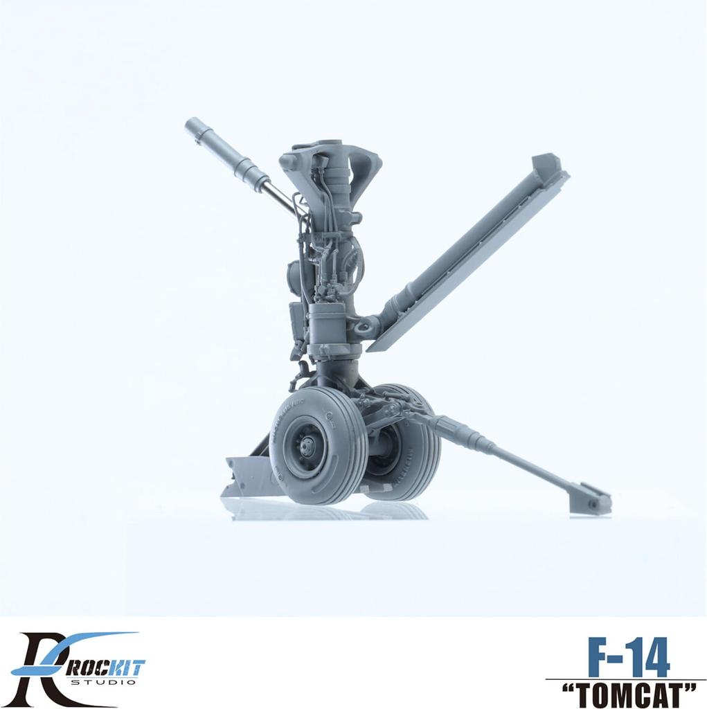 Rokit Studios Grumman Tomcat Landing Gear Wheel Set for Takeoff Position Plastic Model Kit Parts RKS480502T 1/48 F-14A/B/D & Weight-Deforming (for