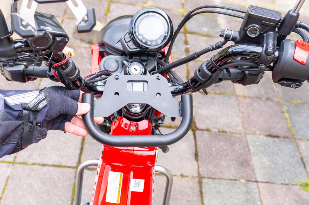 CustomGEAR Black Steel Top Bridge for CT125 Hunter and Bag Mounting Compatible CT-016 Multi-Bar Cub, Smartphone, Navigation,