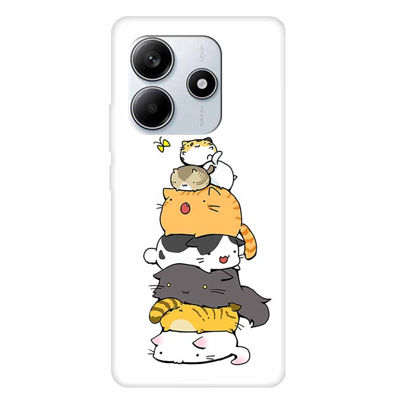 For Redmi Note 14 5G 2025 Phone Case Clear Transparent Edge TPU Silicone Soft Back Cover Case For Redmi Note 14 Case Coque Funda
