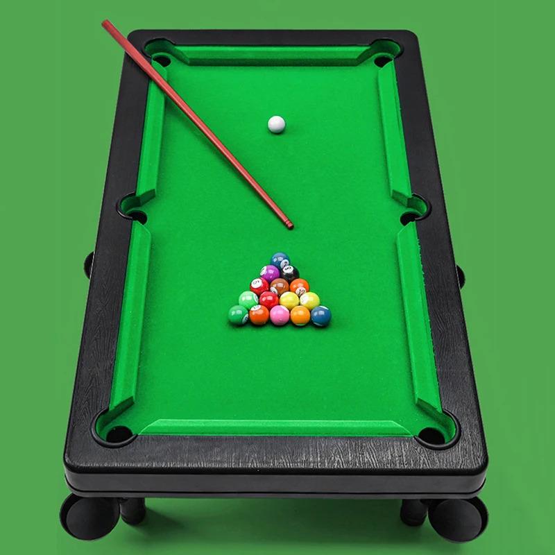 Mini Pool Table Game Tabletop Desktop Billiards Game,Mini Tabletop Set Parent-Child Interactive Desktop Billiards
