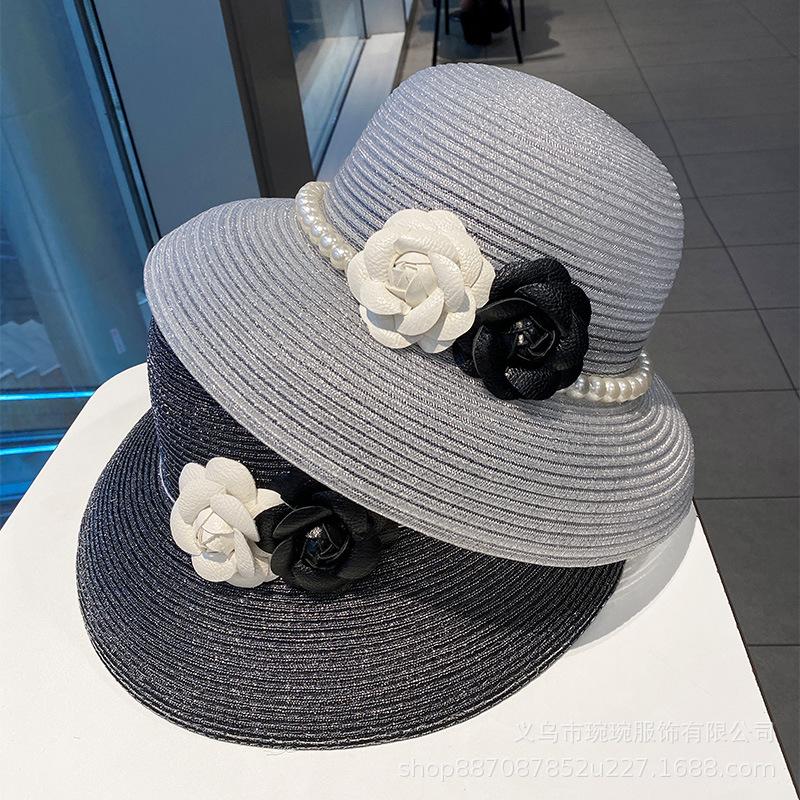 Summer Flower Sunscreen Fisherman Hat Children Fashion Casual Sun Hat Outdoor Beach Vacation Top Hat Sun Hat