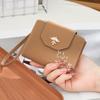 Жіночий короткий складаний гаманець Мила пташка Металева ластівка Жіночий гаманець на блискавці Жіночий маленький клатч Сумка для грошей Тримач для кредитних карток