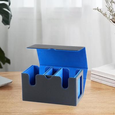 Card Deck Box Holder Case Container PU Leather Protective Sleeved Storage