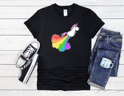 26 Rainbow Fly Unicorn LGBT Cool Men Women Unisex T Shirt Hoodie Baseball 2184 Unisex T-Shirt