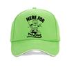 Funny Here For The Beer Print Baseball Cap Cartoon Creativity Beer Men Women Caps Adjustable Outdoor Sports Hat