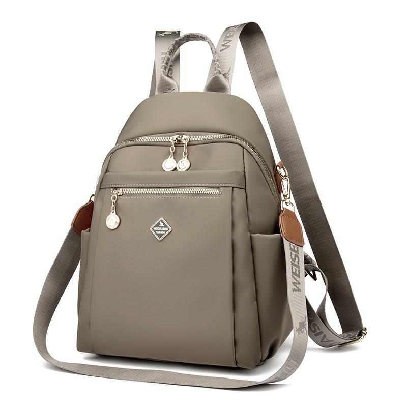 Lehký Vodotěsný Oxfordový Batoh Dámská Multifunkční Cestovní Taška přes Rameno Studentská Školní Taška