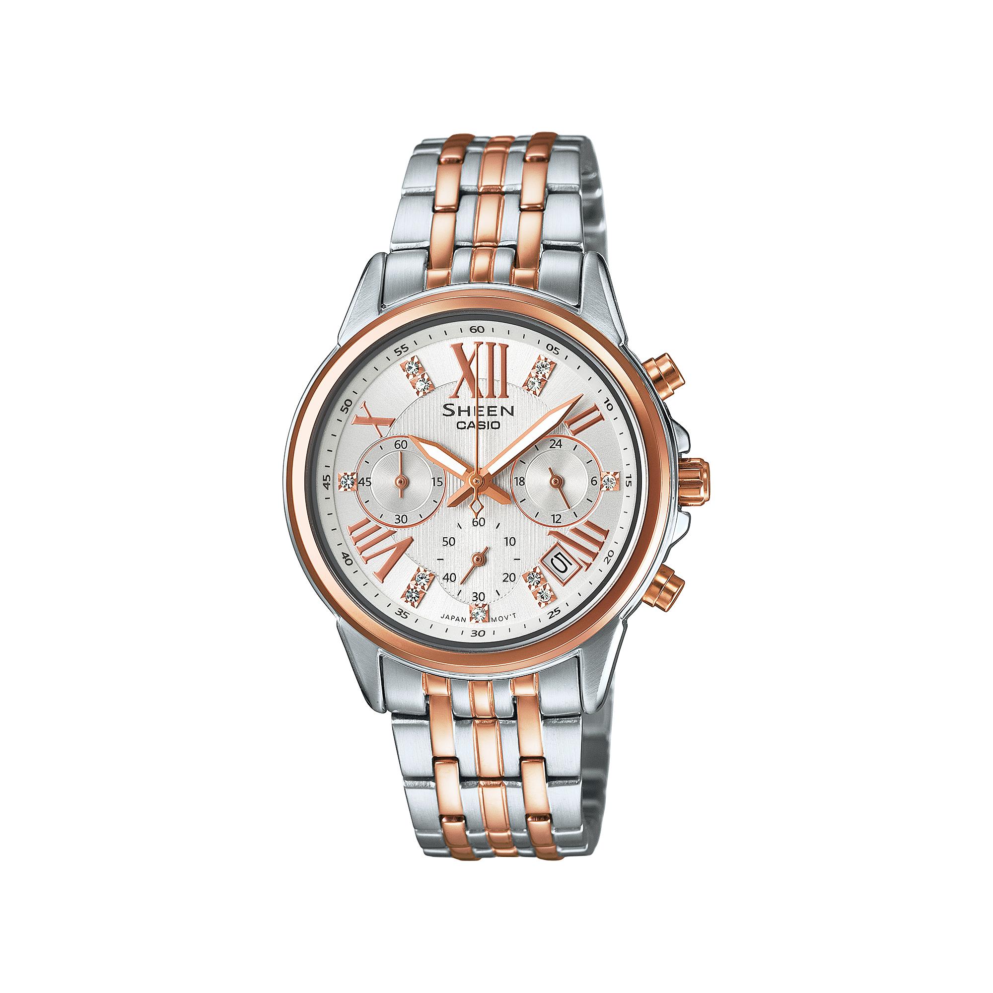 

Casio Men s Water Resistant Analog Quartz Watch SHE-5026SG-7A белый