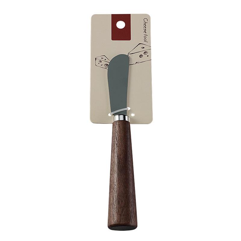 Walnut Handle Stainless Steel Cheese Knife - Western Cutlery and Butter Scraper